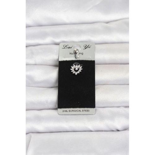 316L Cerrahi Çelik Kalp Model Göbek Piercing