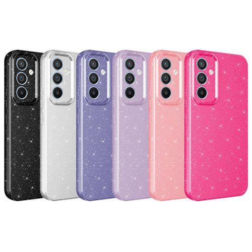 Galaxy S24 FE Kılıf Kamera Korumalı Simli Lüks Zore Koton Kapak