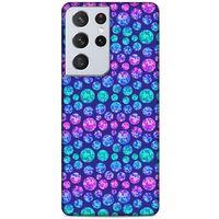 Lopard Samsung Galaxy S21 Ultra Uyumlu Kılıf Geometrix (58) Baskılı Kılıf