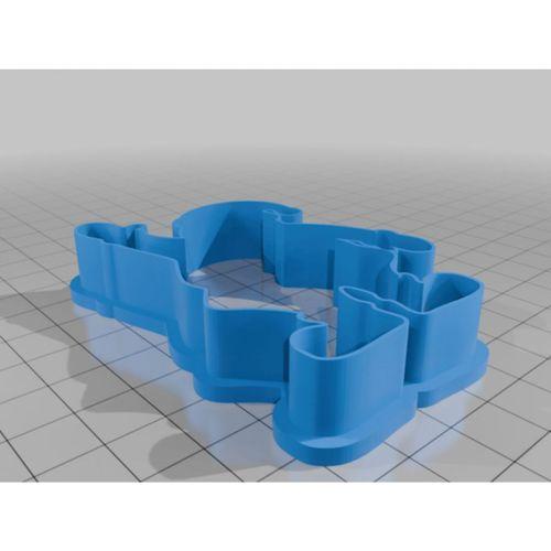 Noel Baba Kurabiye Kalıbı 3D Baskı (Bu ürün Sadece Plastik parçadır - Almadan Önce Soru Sorabilirsiniz)