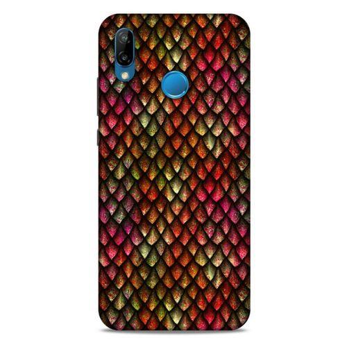 Huawei P20 Lite Kılıf Dragons (8) Baskılı Kılıf Ejderha Deri Pembe