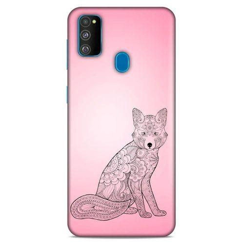 Lopard Samsung Galaxy M30s Uyumlu Kılıf Tattoo's (42) Rugged Armor Kılıf Pembe Dövme