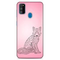 Lopard Samsung Galaxy M30s Uyumlu Kılıf Tattoo's (42) Rugged Armor Kılıf Pembe Dövme