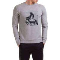 Anime One Punch Man Sonic Baskılı Gri Erkek Sweatshirt