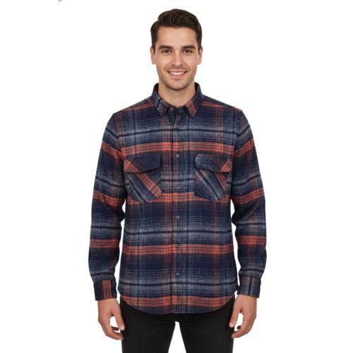 Erkek Kışlık Çift Cep Kapaklı Oduncu Gömlek BGL-ST04869