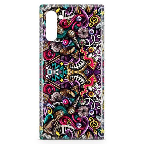 Samsung Galaxy Note 10 Kılıf Youtuber Doodle Arka Kapak Koruma Desenli Full Koruyucu