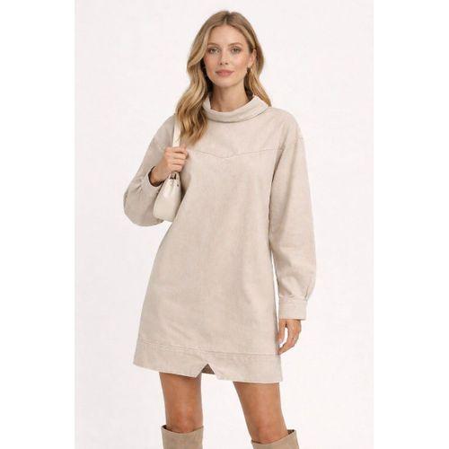 ÖZEL KOLEKSİYON OVERSİZE DENİM ELBİSE (5020)