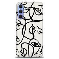 Samsung Galaxy A34 Kılıf HD Baskılı Kılıf - Suratlar + Tam Ekran Koruyucu