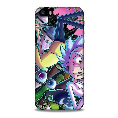 Apple iPhone SE Uyumlu Kılıf Rick And Morty (40) Fit Silikon Kılıf Rick D. Sanchez