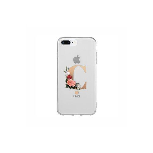 iPhone 7 Plus Ç Harfi Desenli Şeffaf Telefon Kılıfı