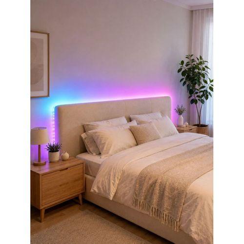 2835 Rgb Şerit Led 5 Metre 54 Led/m Uzaktan Kumandalı Renkli Dekorasyon Işığı