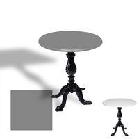 Dockers Çipa 1001 Döküm Ayak Yuvarlak Masa Çap 80cm - (Werzalit, Wermodin ve Allzalit Tabla) - Koyu Gri