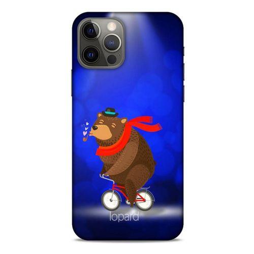 Apple iPhone 12 Pro Kılıf FunnyMaX (43) Thin Fit Kılıf Lacivert Ayılı