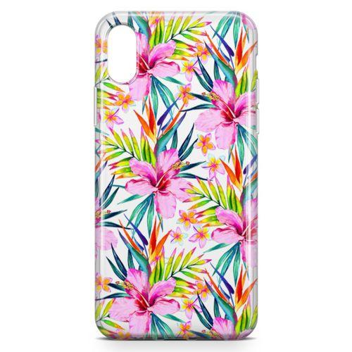Apple iPhone XS Kılıf Frangipani Arka Kapak Koruma Desenli Full Koruyucu