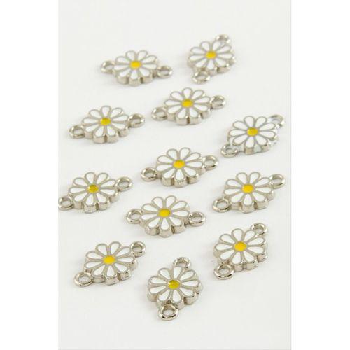 Papatya Çift Kulplu Mineli Bileklik ve Kolye Ucu Aparatı 1 Adet