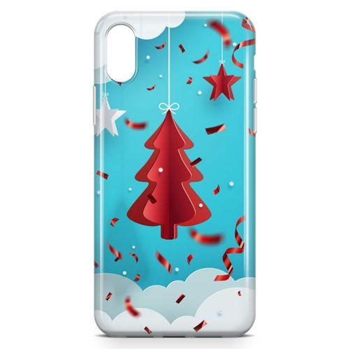 Apple iPhone X Kılıf Yılbaşı Hediyesi Arka Kapak Koruma Desenli Full Koruyucu