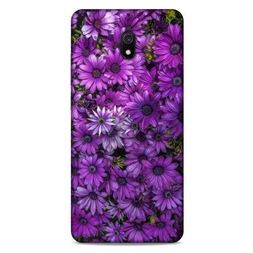 Xiaomi Redmi 8A Uyumlu Kılıf Mor Delisi (39) Liquid Crystal Kılıf Çiçekler