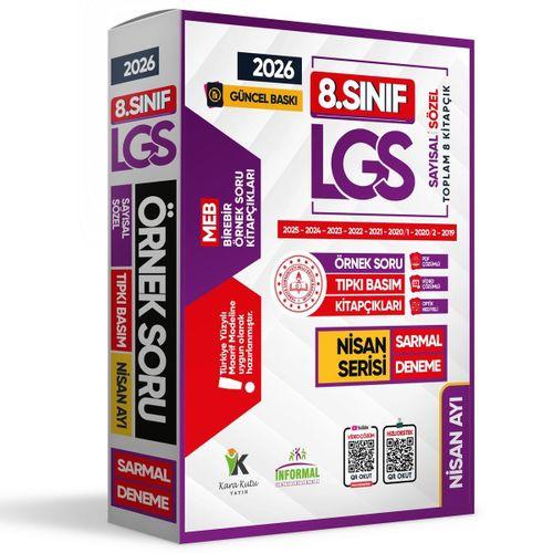 2026 8 Sınıf LGS Nisan Ayı MEB Örnek Soru Tıpkı Basım 8li Sarmal Deneme Paketi Video/PDF Çözümlü