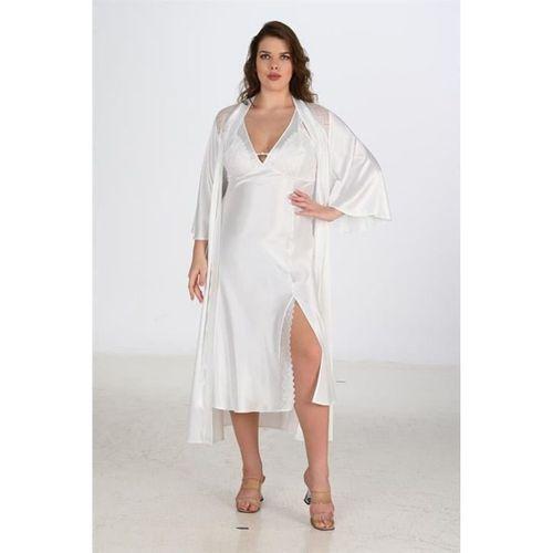 2li Ekru Sabahlık Takımı Bigsize 6224