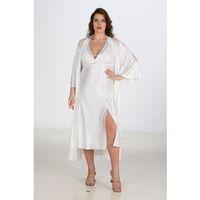 2li Ekru Sabahlık Takımı Bigsize 6224