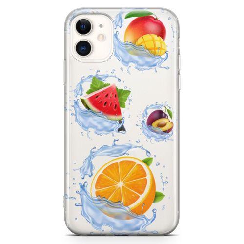 Apple iPhone 11 Kılıf Meyve Suları Arka Kapak Koruma Desenli Full Koruyucu