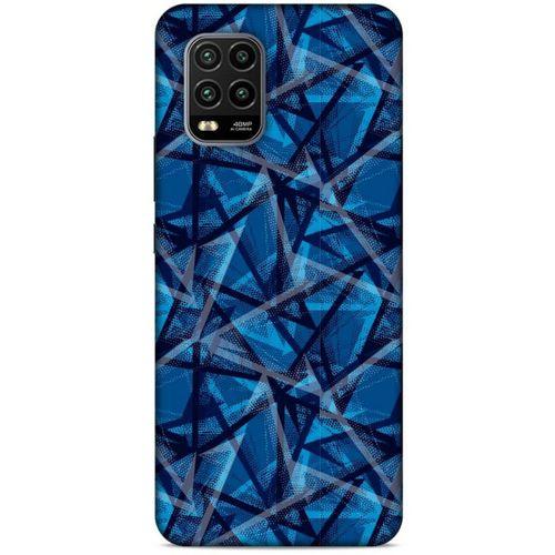 Xiaomi Mi 10 Lite Uyumlu Kılıf Mavi Delisi (46) Core Armor Kılıf Geometrik