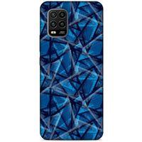 Xiaomi Mi 10 Lite Uyumlu Kılıf Mavi Delisi (46) Core Armor Kılıf Geometrik