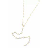 Kalp İncili Y Kolye - Altın