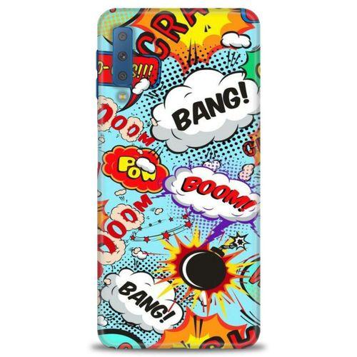 Samsung Galaxy A7 2018 Kılıf HD Baskılı Kılıf - Bang Boom + Tam Ekran Koruyucu