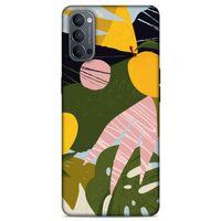 Lopard Oppo Reno 4 Uyumlu Kılıf Soyut Sanat (33) Baskılı Hybrid Kılıf