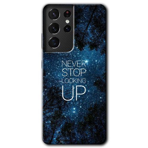 Galaxy S21 Ultra Kılıf HD Desen Baskılı Arka Kapak - Stars Wallpaper + Kırılmaz Cam