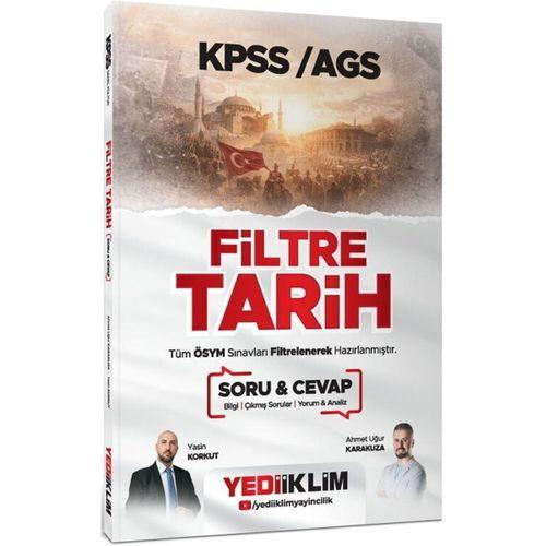 2026 KPSS AGS Filtre Tarih Soru Cevap Yediiklim Yayınları