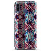 Alcatel 1S Kılıf Baskılı Özel Seri Taşlı (40) Fit Silikon Kılıf