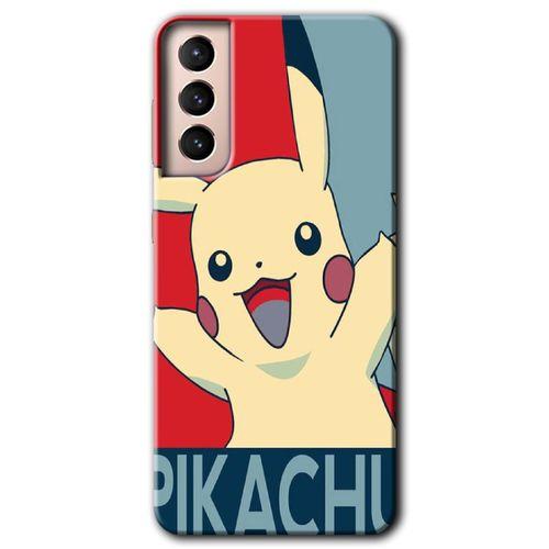 Galaxy S21 Plus Kılıf HD Desen Baskılı Arka Kapak - Pikaçhu