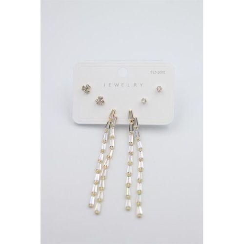 Çoklu Set Küpe - Altın