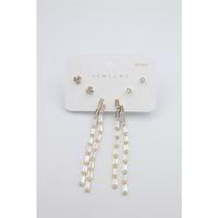 Çoklu Set Küpe - Altın