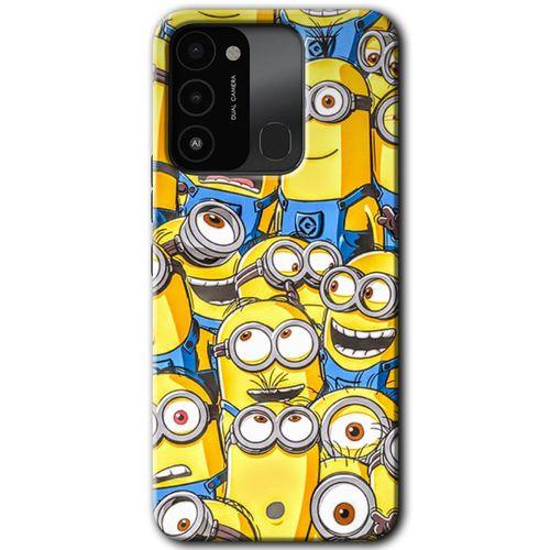 Tecno Spark 8C Kılıf HD Desen Baskılı Arka Kapak - Minion Ordusu