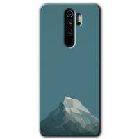 BeRa Aksesuar  Xiaomi Redmi Note 8 Pro Kılıf Baskılı Kapak - Alone Mountain +Tam Kaplayan Mat Seramik