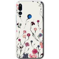 Potkal Hediye Fabrikası Huawei P Smart Z Kılıf HD Desen Baskılı Arka Kapak - Mat Çiçek