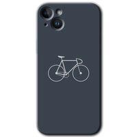 Potkal Hediye Fabrikası Potkal Hediye Fabrikası iPhone 14 Kılıf HD Desen Baskılı Arka Kapak - Temperli Cam - Bike