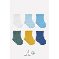Bistyle Mix Penye Soket Çorap 6'Lı BS10101M Turkuaz