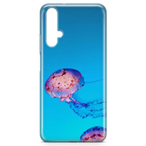 Huawei Nova 5t Kılıf Jellyfish Arka Kapak Koruma Desenli Full Koruyucu