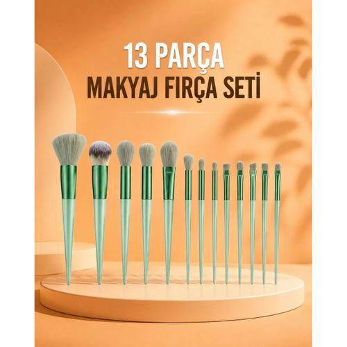 13 Parça Makyaj Fırça Seti Far Fırçası Allık Fırçası Yumuşak Uçlu