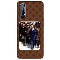 Huawei P Smart 2021 Kılıf Atatürk (23) Ultra Koruma Kılıfı Kahve Yuvarlak