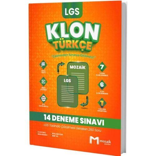 8. Sınıf LGS Türkçe Klon 14 Deneme Mozaik Yayınları