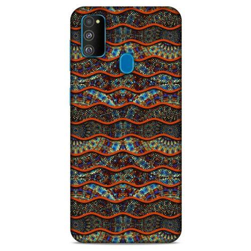 Samsung Galaxy M30s Kılıf Baskılı Özel Seri Taşlı (35) Fit Design Kılıf
