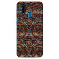 Samsung Galaxy M30s Kılıf Baskılı Özel Seri Taşlı (35) Fit Design Kılıf