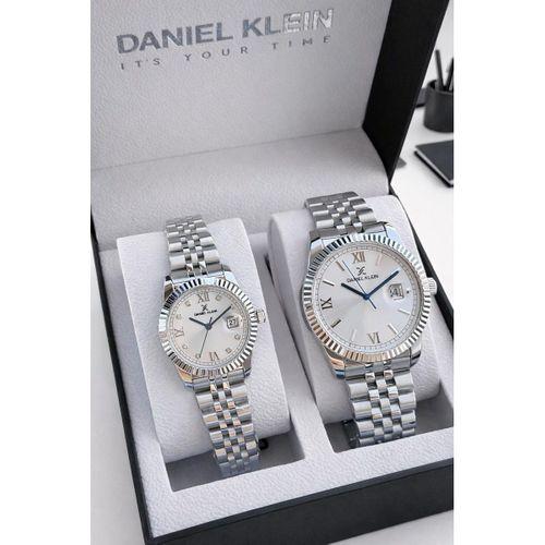 Daniel Klein Çift Sevgili Saati Çelik Bileklik Çelik Krdn 3 Atm Suya Dayanıklı Kol Saati VS.BLKT.0978