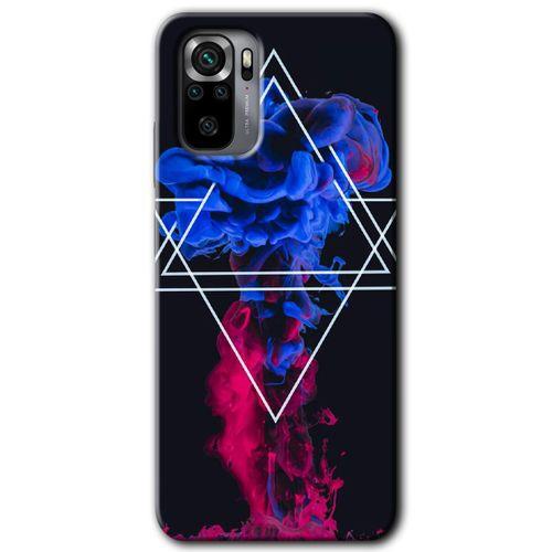 Redmi Note 10s Kılıf HD Desen Baskılı Arka Kapak - Mekanik Duman 1 + Kırılmaz Cam