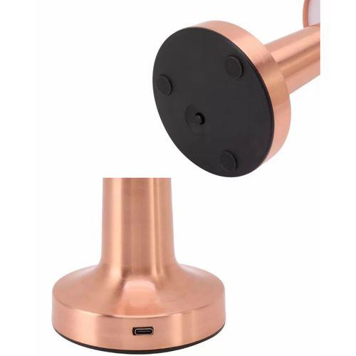 Modern Bronz Masa Lambası 3 Renk Led Dokunmatik Şarjlı Model